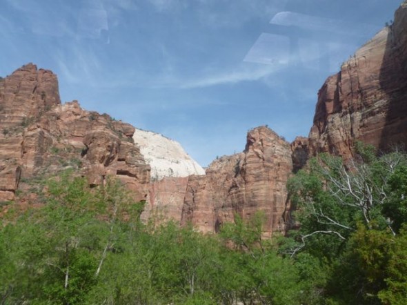 Zion rock walls