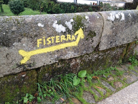 The route to the coast was well-marked and my fears were unfounded! Finisterra (or "Fisterra" in the Galacian dialect) is my final destination, and I will walk first through (and stay in ) the coastal town of Muxia, which is pronounced Moo-SHE-a.