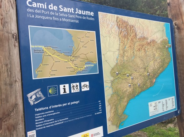 On the very opposite end of Spain, where I stood today, starts a different Camino route that also leads to Santiago de Compostela, and Finnistere - where I stood one year ago after finishing the Camino Frances.  So cool!