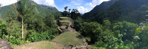The most picturesque viewpoint in La Ciudad Perdida, which is completely surrounded by jungle