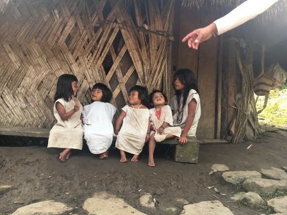 Only El Mamo and his family live in Cidudad Perdida.  These are some of his grandchildren.  They were not shy!